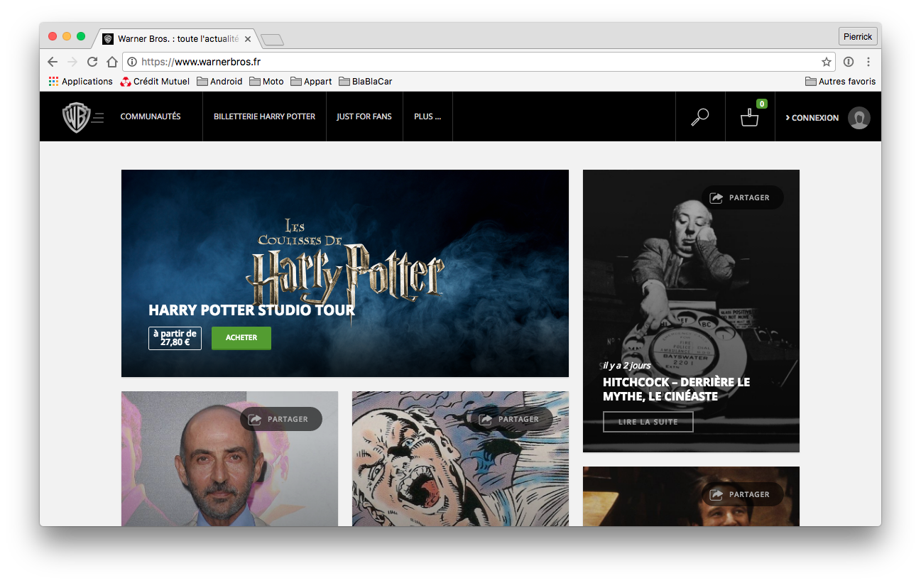 WarnerBros - France - website